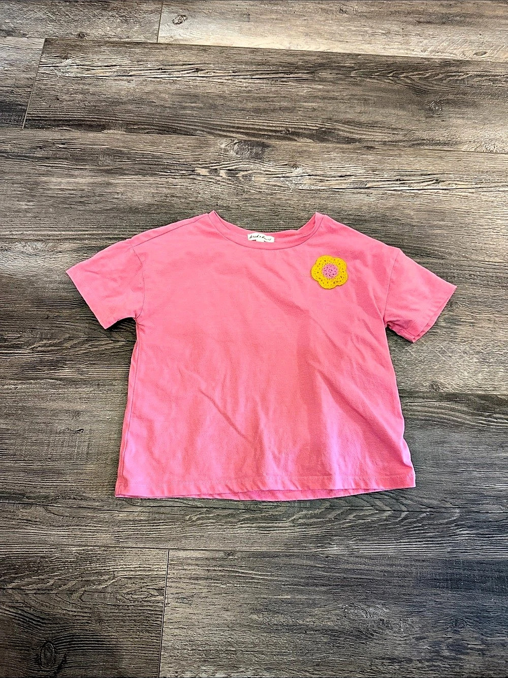 Derek Heart Girls' Pink Short Sleeve Tee Size 12